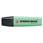 Surligneur BOSS ORIGINAL Pastel Pointe Biseautée 2 - 5 mm Vert pastel x 10 STABILO