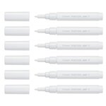 Marqueur à pigment PINTOR pointe ogive fine blanc x 6 PILOT