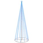vidaXL Arbre de Noël cône 732 LED Bleues 160x500 cm