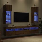 vidaXL Meubles TV muraux 2 Pièces Chêne artisanal 30 5 x 30 x 90 cm