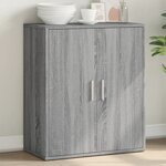 vidaXL Buffet sonoma gris 60x31x70 cm bois d'ingénierie