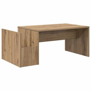 vidaXL Table basse Chêne artisanal 90 x 45 x 35 cm Bois d'ingénierie