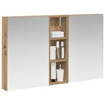 vidaXL Ensemble de Meubles de Salle de Bain 3 Pièces 100 x 10 5 x 60 5 cm