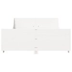 vidaXL Cadre de lit sans matelas blanc 140x200 cm bois de pin massif