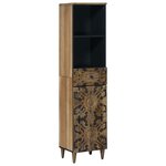 vidaXL Armoire de salle de bain avec tiroir Marron 38 x 33 5 x 160 cm