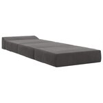 vidaXL Canapé-lit pliable Gris foncé 200 x 70 x 15 cm Velours