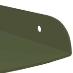 vidaXL Étagère flottante avec étagère 2 Pièces Vert olive 18 x 18 x 2 cm