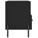 vidaXL Tables de chevet 2 Pièces noir 40x35x47 5 cm bois d’ingénierie