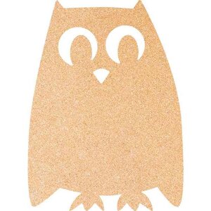 Tableau mural en liège SILHOUETTE 'chouette' SECURIT