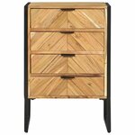 vidaXL Buffet 70 x 35 x 75 cm Bois d'acacia massif