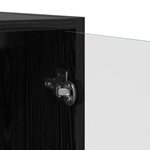 vidaXL Haut Armoire Chêne noir 68 x 37 x 142 cm Bois d'ingénierie