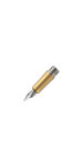 PARKER IM Premium - Bloc Plume Dorée - Finition Dorée - Plume fine en acier inoxydable