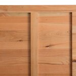 vidaXL Table à manger avec bord naturel 220x100x74cm bois massif chêne