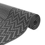 vidaXL Tapis d'extérieur 'ARAKIL'Noir et Gris 250x600 cm PP