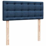 vidaXL Lit ottoman avec matelas et LED Bleu 120x200 cm Tissu