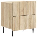 vidaXL Cabinet de chevet avec tiroir Chêne Sonoma 43 x 34 5 x 49 5 cm