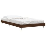 vidaXL Cadre de lit sans matelas chêne marron 100x200 cm