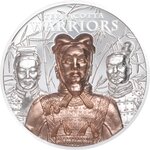 TERRACOTTA WARRIORS 3 Once Argent Coin 20 Dollars Cook Islands 2021