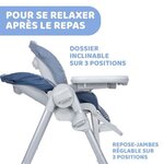 Chaise Haute Polly Easy - CHICCO - Réglable - Gris - Mixte