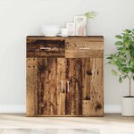 vidaXL Buffet Bois ancien 79 x 38 x 80 cm Bois d'ingénierie