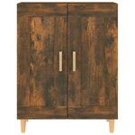 vidaXL Buffet Chêne fumé 69 5x34x90 cm Bois d'ingénierie