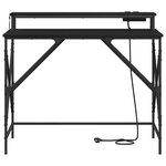 vidaXL Bureau Chêne noir 100 x 50 x 86 5 cm Bois d'ingénierie