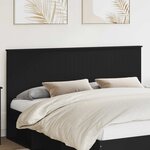 vidaXL Tête de lit Chêne noir 180 cm Bois d'ingénierie