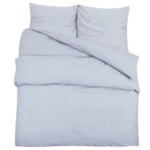 vidaXL Ensemble de housse de couette Gris 200x200 cm Microfibre légère