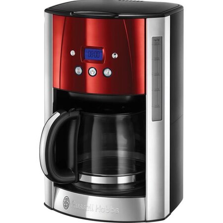 RUSSELL HOBBS 23240-56 - Cafetiere Luna - Programmable - Rouge Solaire