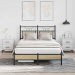 vidaXL Cadre de lit sans matelas chêne sonoma 120x190 cm