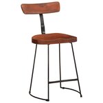 vidaXL Tabourets de bar lot de 2 49x43x79 cm bois de manguier massif