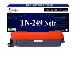 T3AZUR -Toner compatible avec Brother TN249 pour Brother HL-L8230CDW  HL-L8240CDW  MFC-L8340CDW  MFC-L8390CDW - Noir