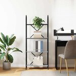 vidaXL Étagère Sonoma gris 60 x 30 x 146 cm Bois d'ingénierie