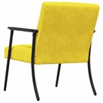 vidaXL fauteuil Jaune 59 x 75 x 78 cm Velours