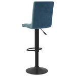 vidaXL Tabouret de bar Bleu Velours