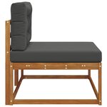 vidaXL Canapé d'extérieur extrémité Naturel 115 x 83 x 73 cm