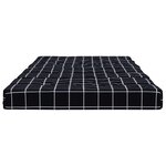 vidaXL Coussins de chaise longue lot de 2 noir motif à carreaux