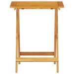 vidaXL Ensemble bistro pliant 3 Pièces Marron Bois d'acacia massif