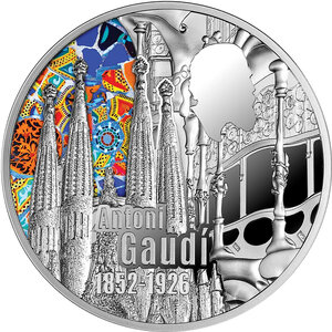 Monnaie ANTONI GAUDÍ 100 Anniversaire 1 Oz Argent 5€ Euro Malta 2026
