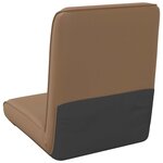 vidaXL Fauteuil de sol ajustable Cappuccino Simili cuir