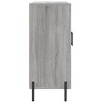 vidaXL Buffet sonoma gris 90x34x80 cm bois d'ingénierie