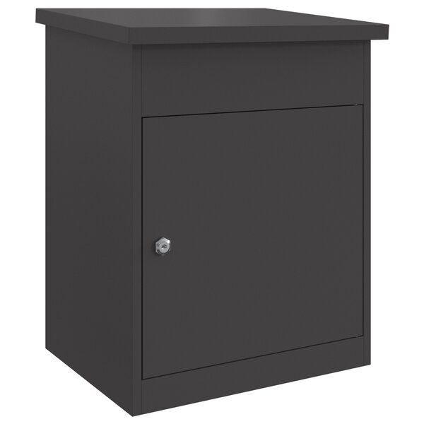 vidaXL Boîte de dépôt de colis Noir 44 x 35 x 59 cm Acier