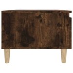 vidaXL Table d'appoint Chêne fumé 50x46x35 cm Bois d'ingénierie