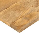 vidaXL Dessus de table 80x70x2 5 cm rectangulaire bois massif manguier
