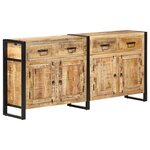 vidaXL Buffet 172x35x80 cm Bois de manguier massif