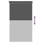 vidaXL Store enrouleur Protection UV Noir 80 x 140 cm Polyester