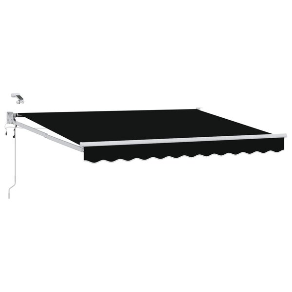 vidaXL Auvent rétractable électrique Noir 3 x 2 5 m