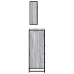 vidaXL Ensemble de meubles de salle de bain 3 Pièces Sonoma gris