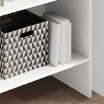 vidaXL Bibliothèque Blanc 60x35x180 cm Bois d’ingénierie