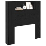 vidaXL Tête de lit Chêne noir 100 x 15 x 103 5 cm Bois d'ingénierie